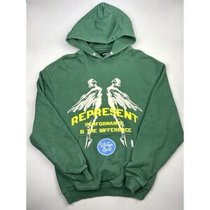 Represent Men's M Vintage Spirit Performance Graphic Hoodie Sweatshirt (Read)